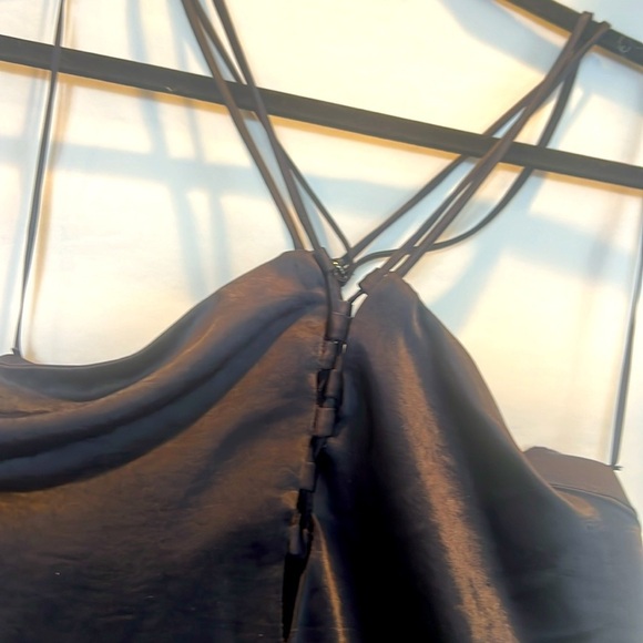 NWT Current Air LA Alyssa halter top Cami, dark navy - Picture 3 of 6